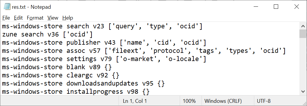 Parsed Store endpoints