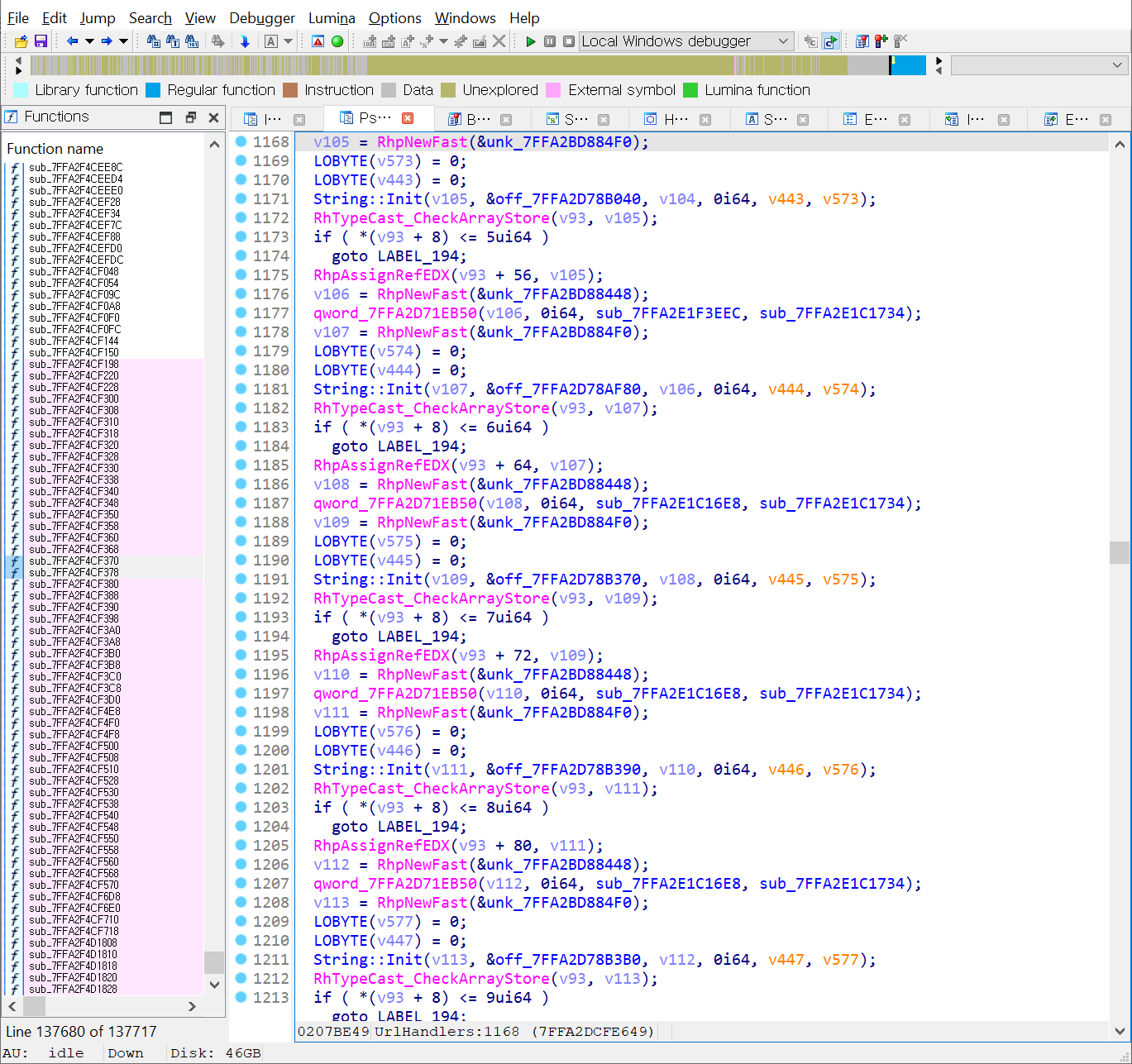 IDA Pro on the Store binary