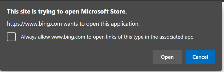 Edge external protocol prompt